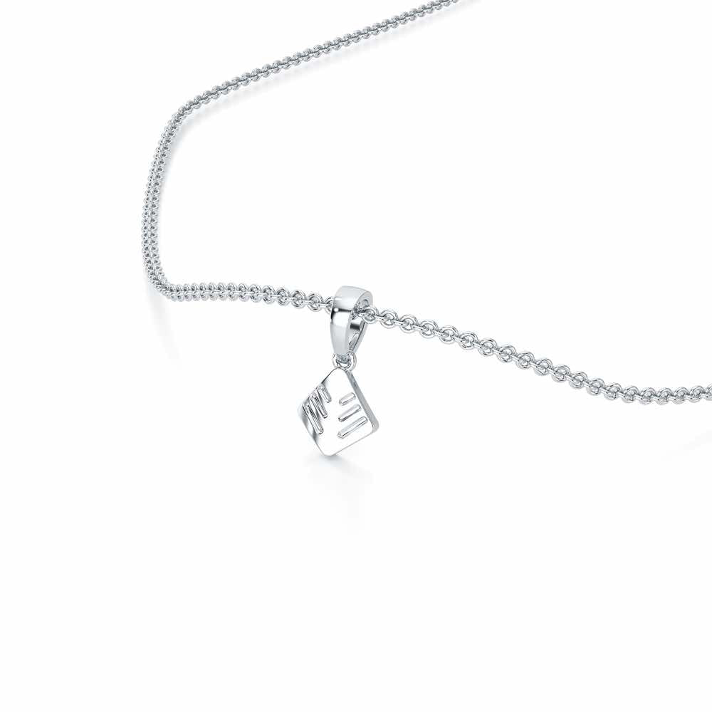 Silk Shine Gold Pendant - White Gold - Image 2