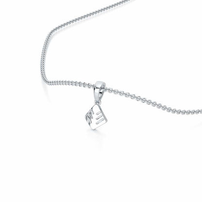 Silk Shine Gold Pendant - White Gold - Image 2