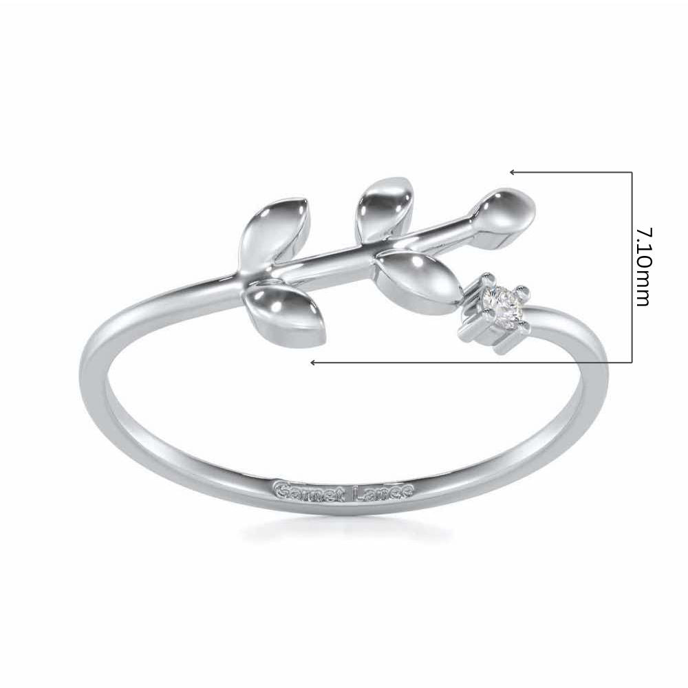 Princess Perfection Silver Ring - White Gold - Image 5