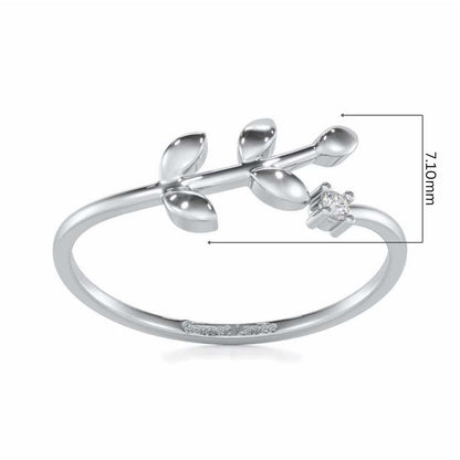 Princess Perfection Silver Ring - White Gold - Image 5