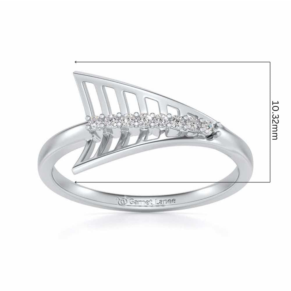 Airplane Silver Ring - White Gold - Image 5