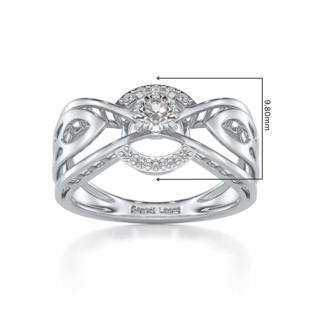 Maela Solitaire Ring - White Gold - Image 5
