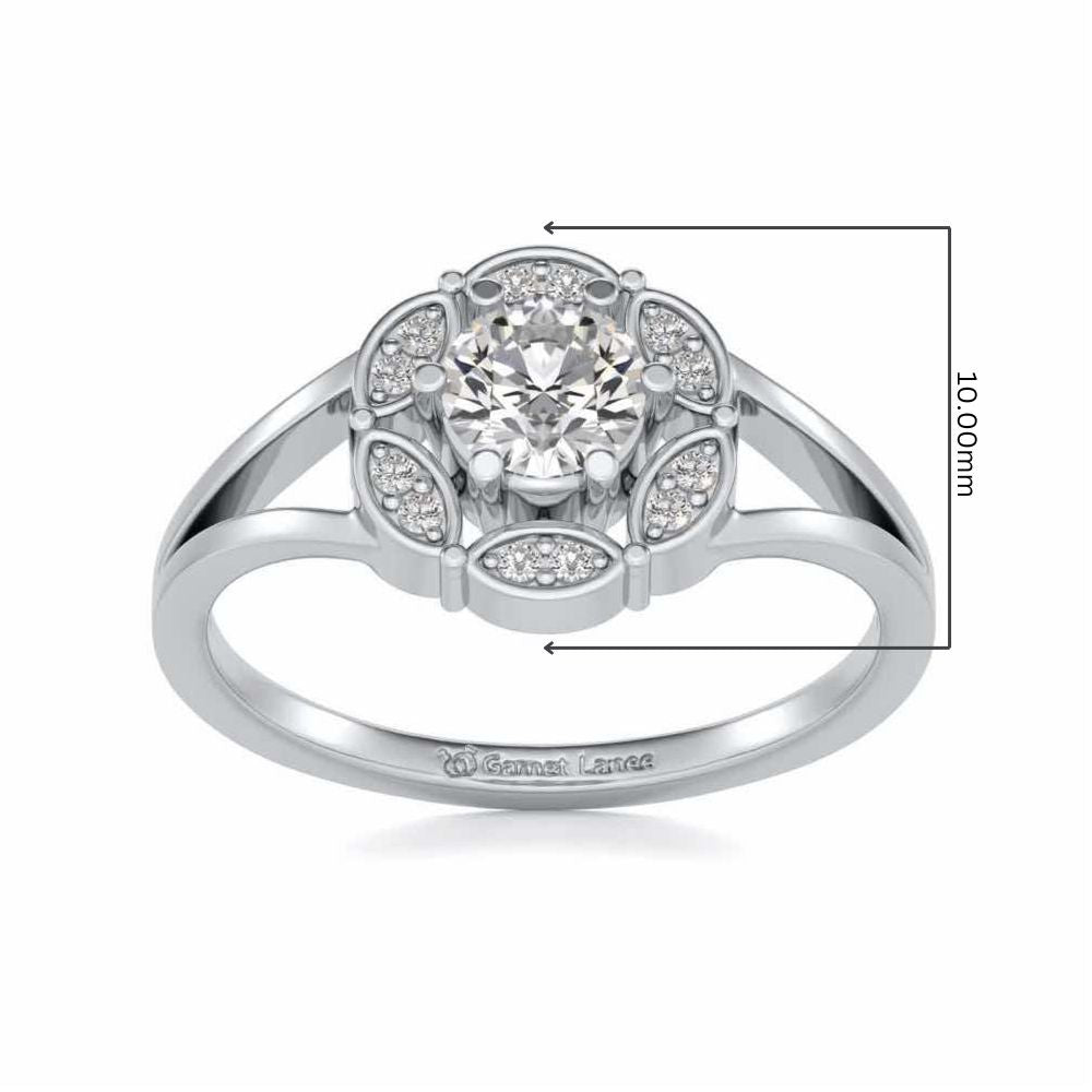Wrapped Shine Silver Ring - White Gold - Image 5