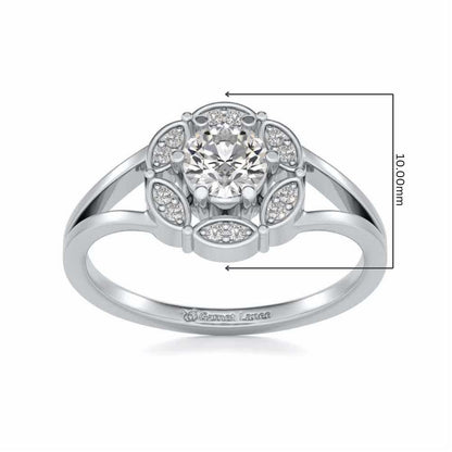Wrapped Shine Silver Ring - White Gold - Image 5