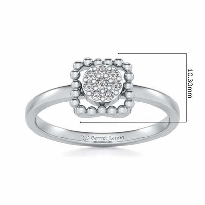 Gayatri Silver Ring - White Gold - Image 5