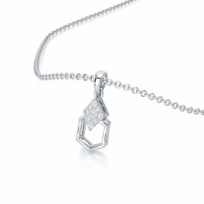 Silver Mist Silver Pendant - White Gold - Image 2