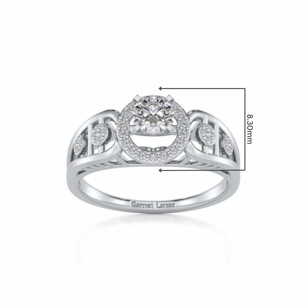 Kritsh Solitaire Ring - White Gold - Image 5