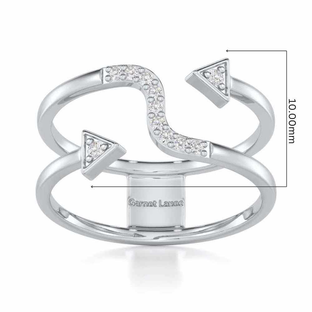 Virtuous Charm Silver Ring - White Gold - Image 5