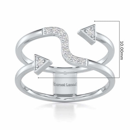 Virtuous Charm Silver Ring - White Gold - Image 5