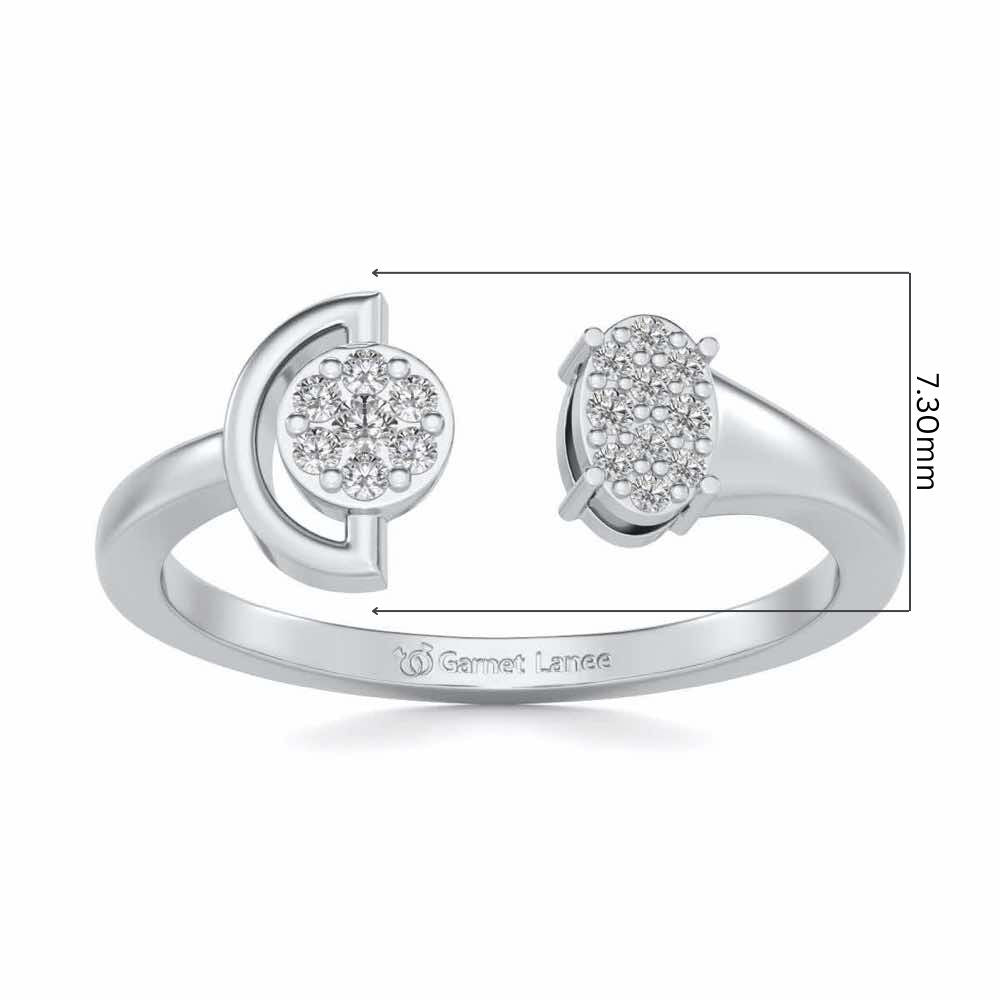 Farida Silver Ring - White Gold - Image 5