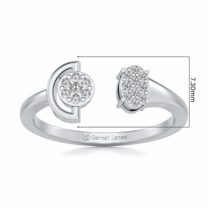 Farida Silver Ring - White Gold - Image 5