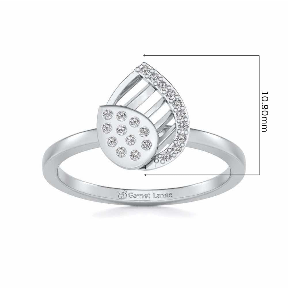 Naisha Silver Ring - White Gold - Image 5