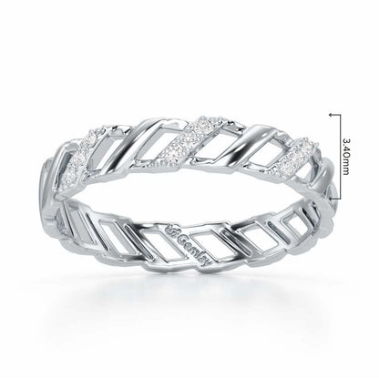 Arandele Silver Ring - White Gold - Image 2