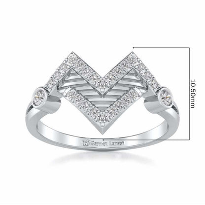 Metaverse Silver Ring - White Gold - Image 5