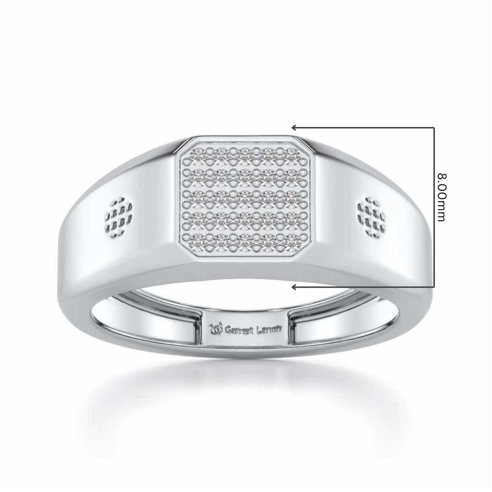 Extravagant Silver Ring For Men - White Gold - Image 5
