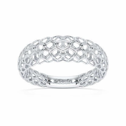 Mila Silver Ring - White Gold - Image 2