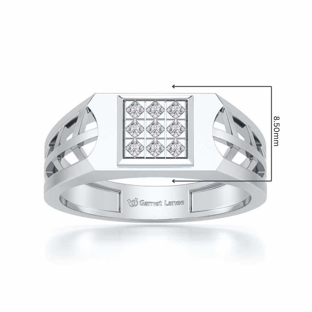 Resplendence Ring For Men - White Gold - Image 5