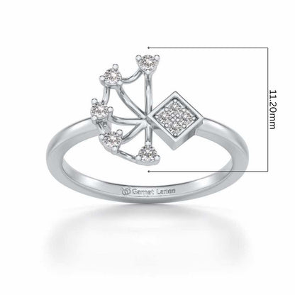 Falak Silver Ring - White Gold - Image 5