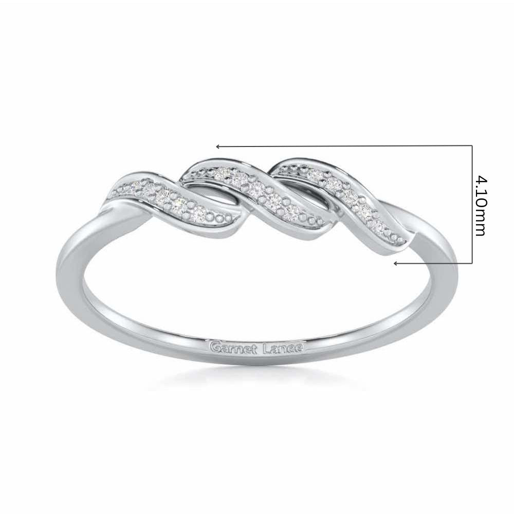 Opulent Beauty Silver Ring - White Gold - Image 5