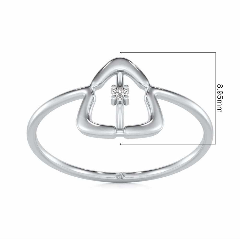 Fame Silver Ring - White Gold - Image 5