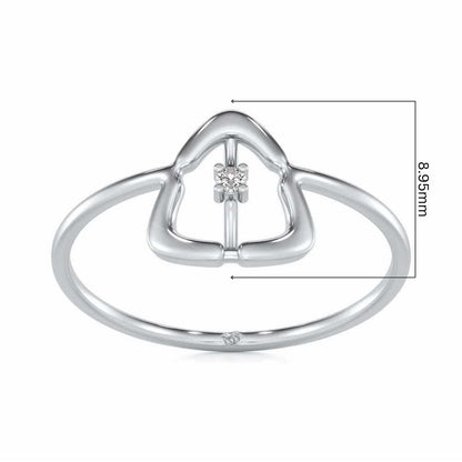 Fame Silver Ring - White Gold - Image 5