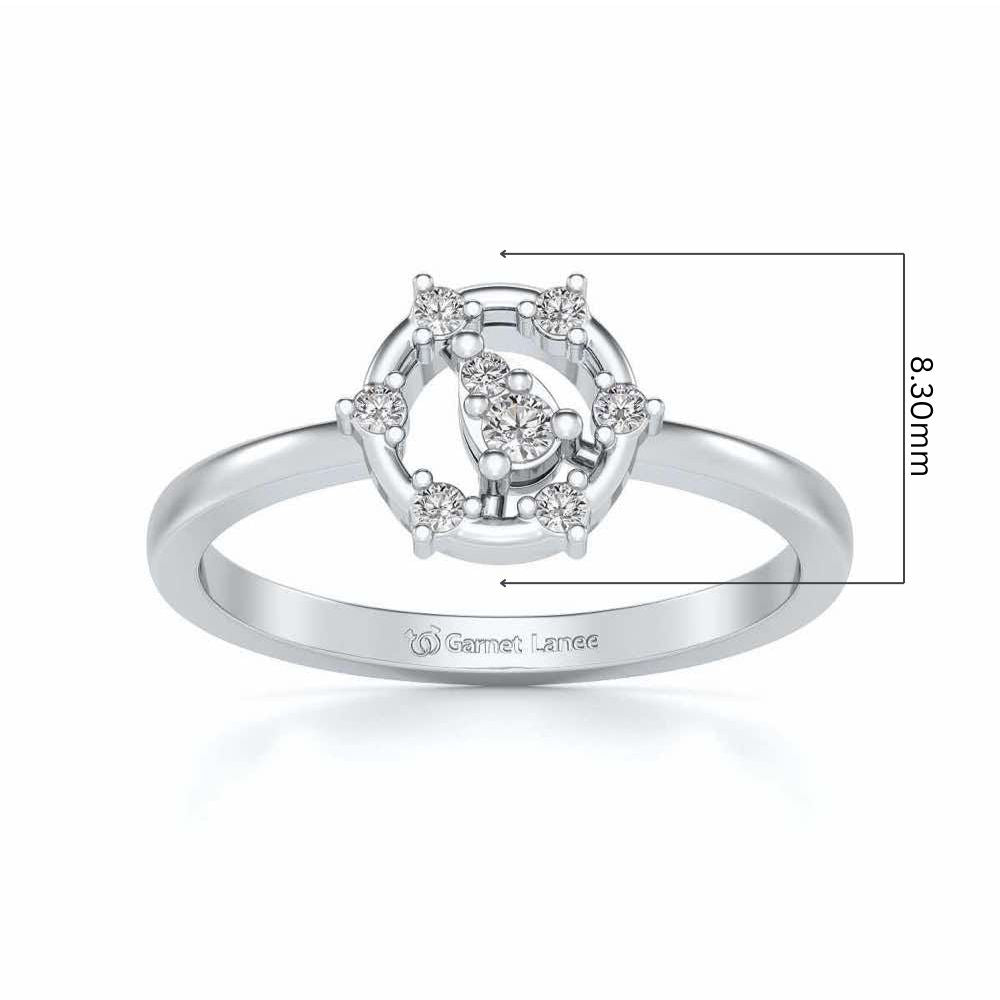 Bhanumati Silver Ring - White Gold - Image 5