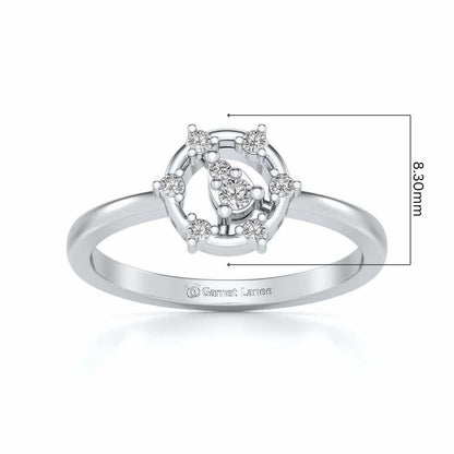 Bhanumati Silver Ring - White Gold - Image 5