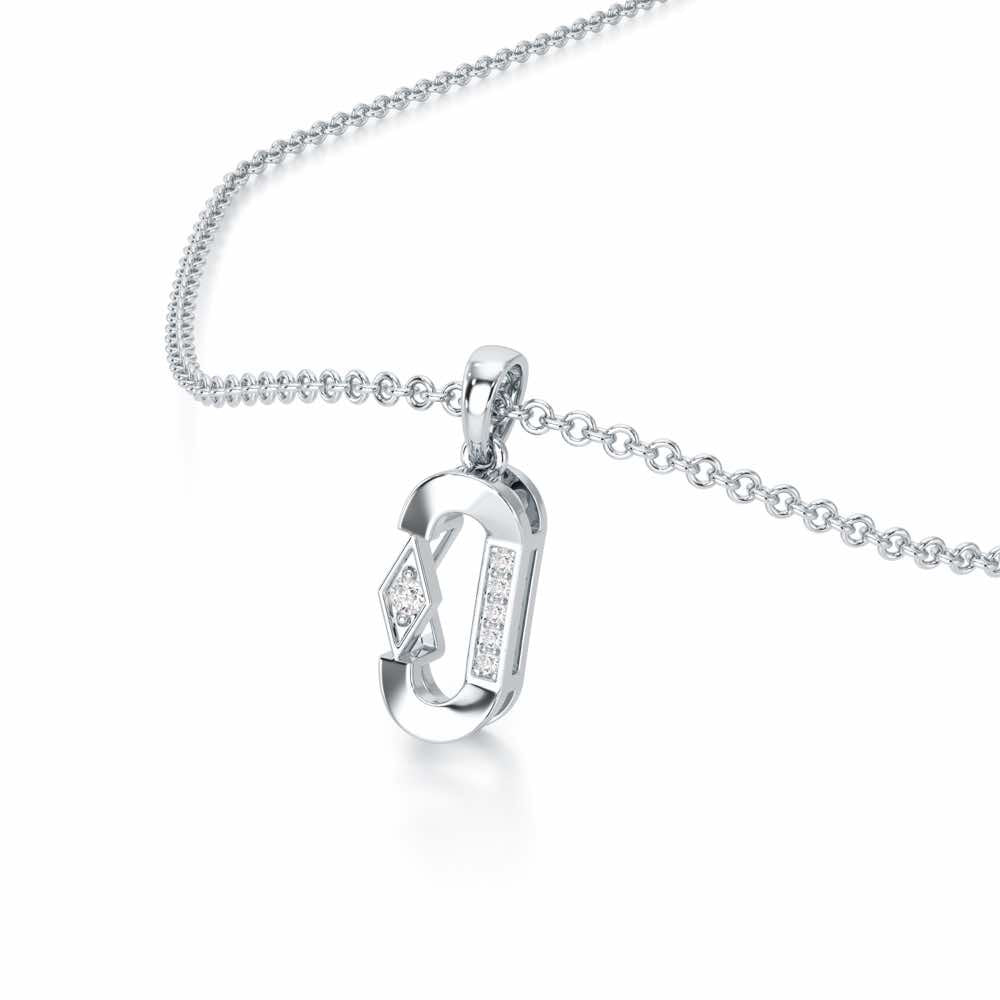 Silver Whisper Silver Pendant - White Gold - Image 2