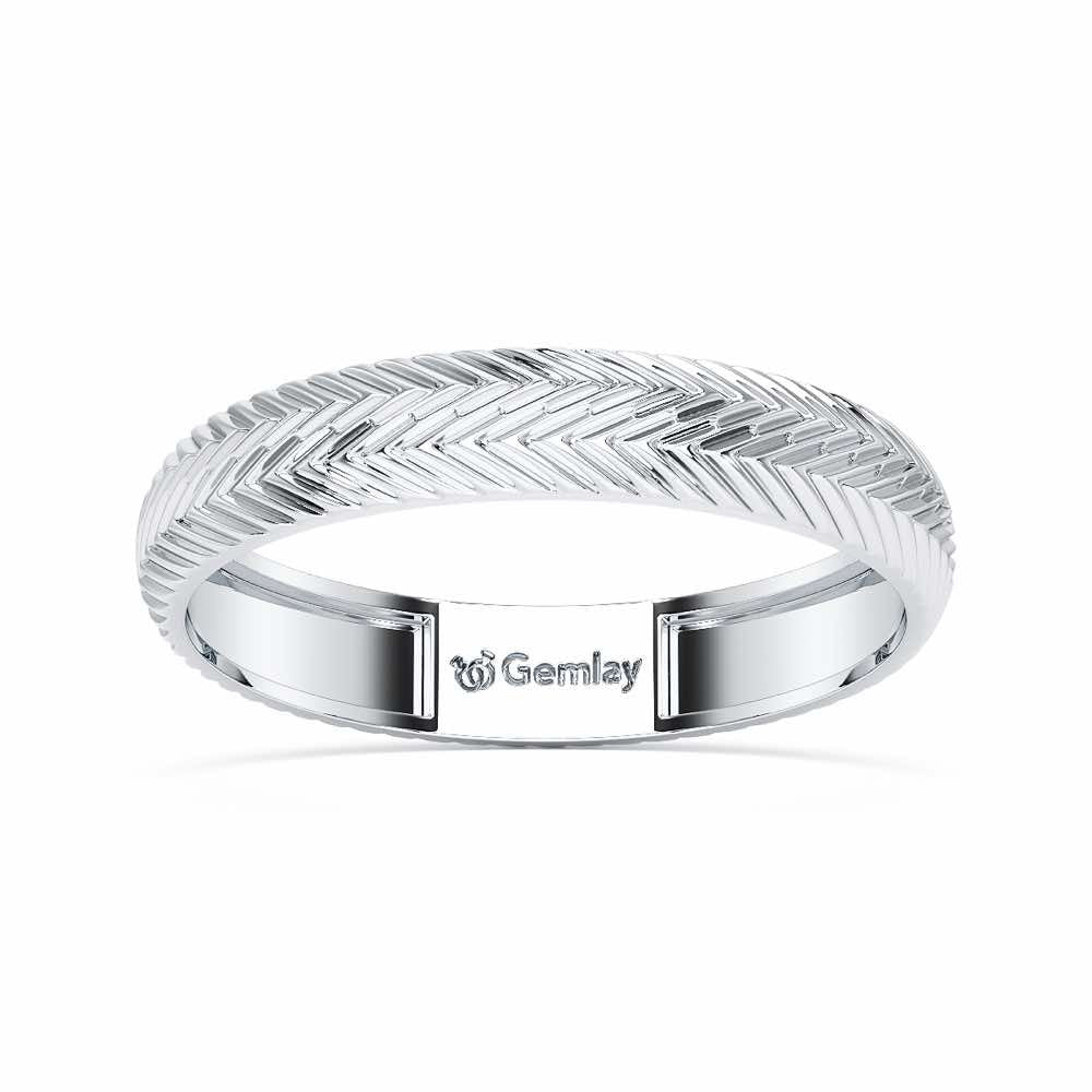 Azalea Silver Ring - White Gold - Image 2