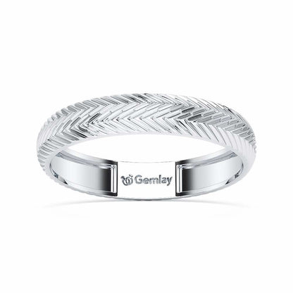 Azalea Silver Ring - White Gold - Image 2