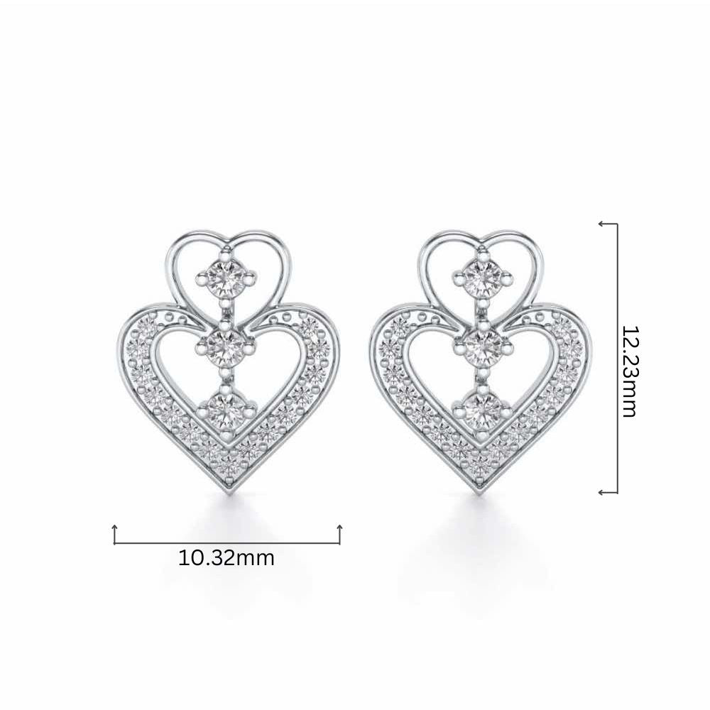 Aaravi Silver Earrings - White Gold - Image 4