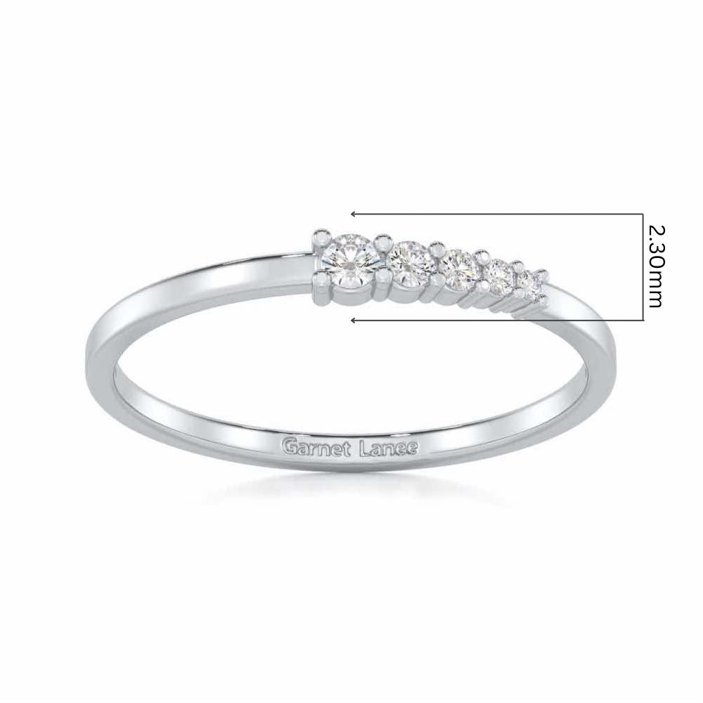 Ethereal Essence Silver Ring - White Gold - Image 5