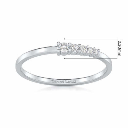 Ethereal Essence Silver Ring - White Gold - Image 5