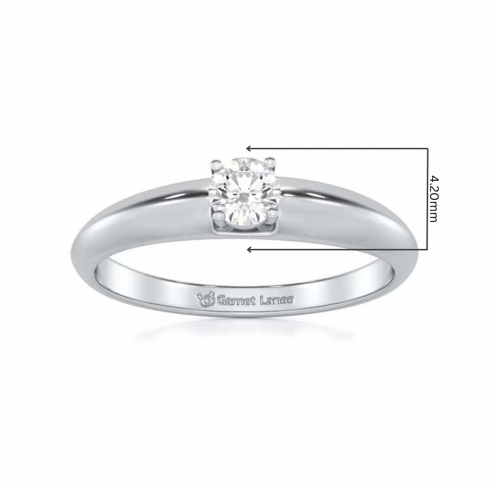 Vanguard Jewel Women Solitaire Ring - White Gold - Image 5