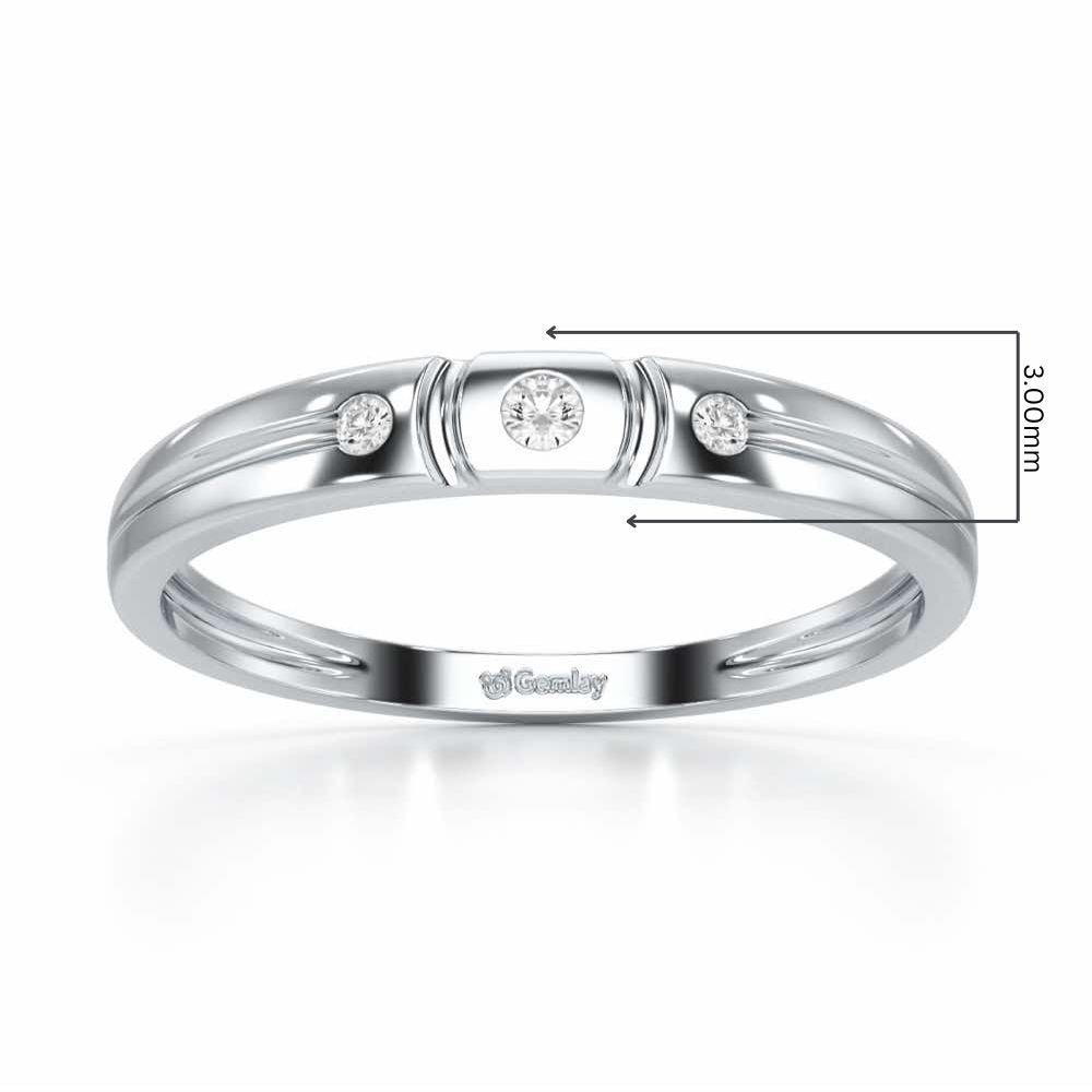 Miracle Blush Silver Ring - White Gold - Image 2