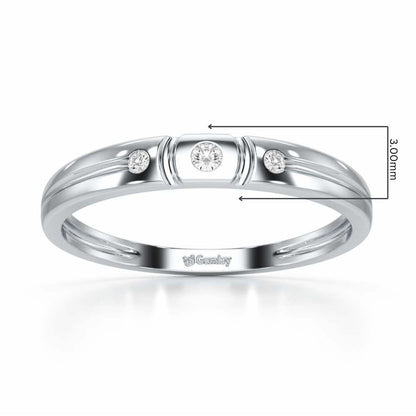 Miracle Blush Silver Ring - White Gold - Image 2