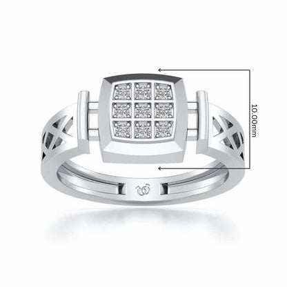 Beguiled Ring For Men - White Gold - Image 5