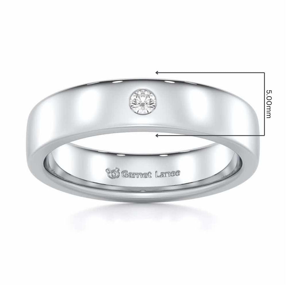 Sovereign Shine Men Solitaire Ring - White Gold - Image 5