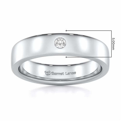 Sovereign Shine Men Solitaire Ring - White Gold - Image 5