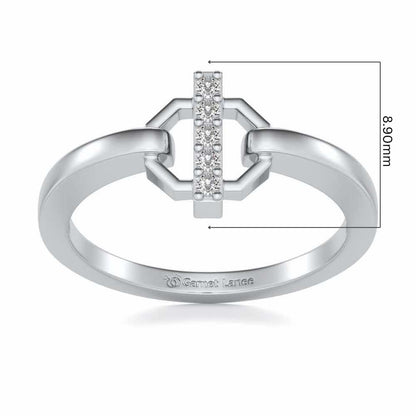 Idris Silver Ring - White Gold - Image 5