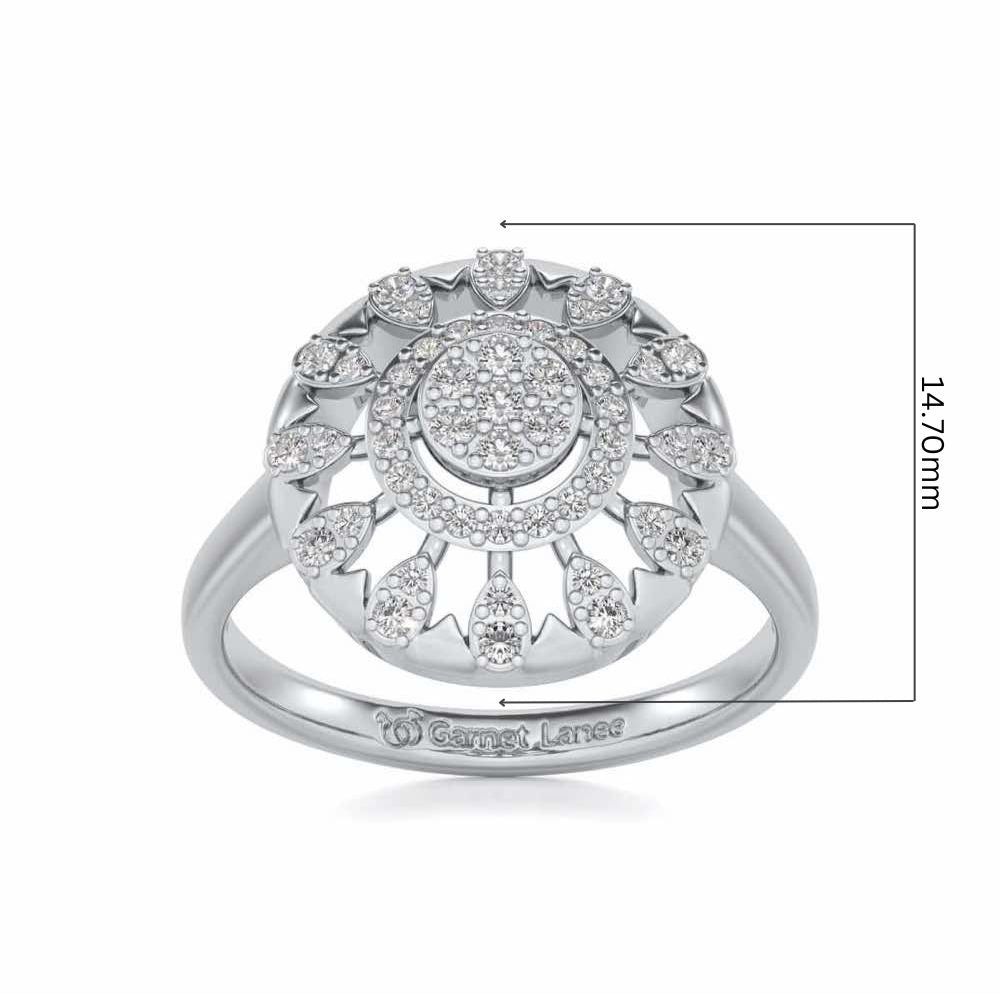 Meshly Silver Ring - White Gold - Image 5