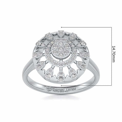 Meshly Silver Ring - White Gold - Image 5