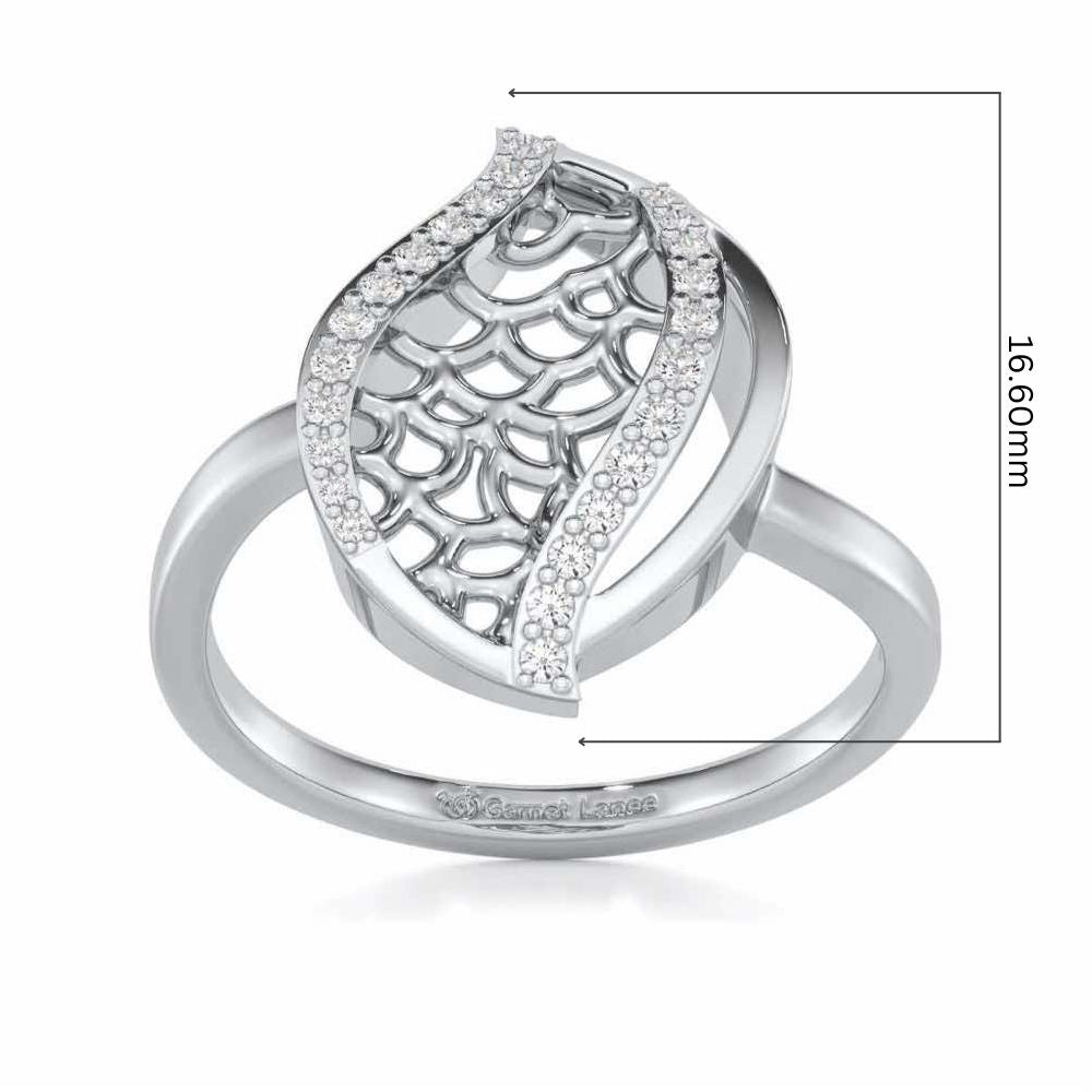 Sway Shine Silver Ring - White Gold - Image 5