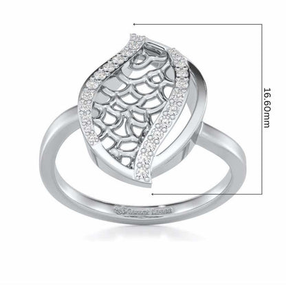 Sway Shine Silver Ring - White Gold - Image 5