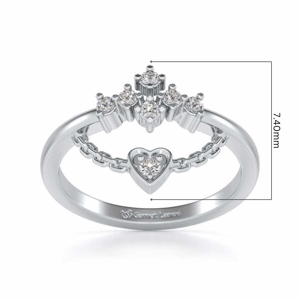 Chavvi Silver Ring - White Gold - Image 5