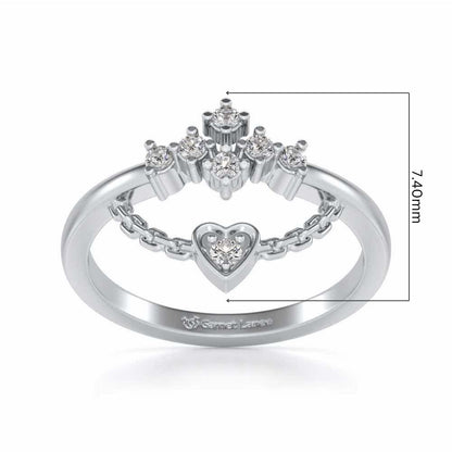 Chavvi Silver Ring - White Gold - Image 5