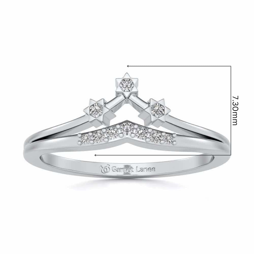 Farzeen Silver Ring - White Gold - Image 5