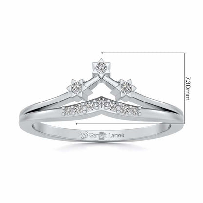 Farzeen Silver Ring - White Gold - Image 5