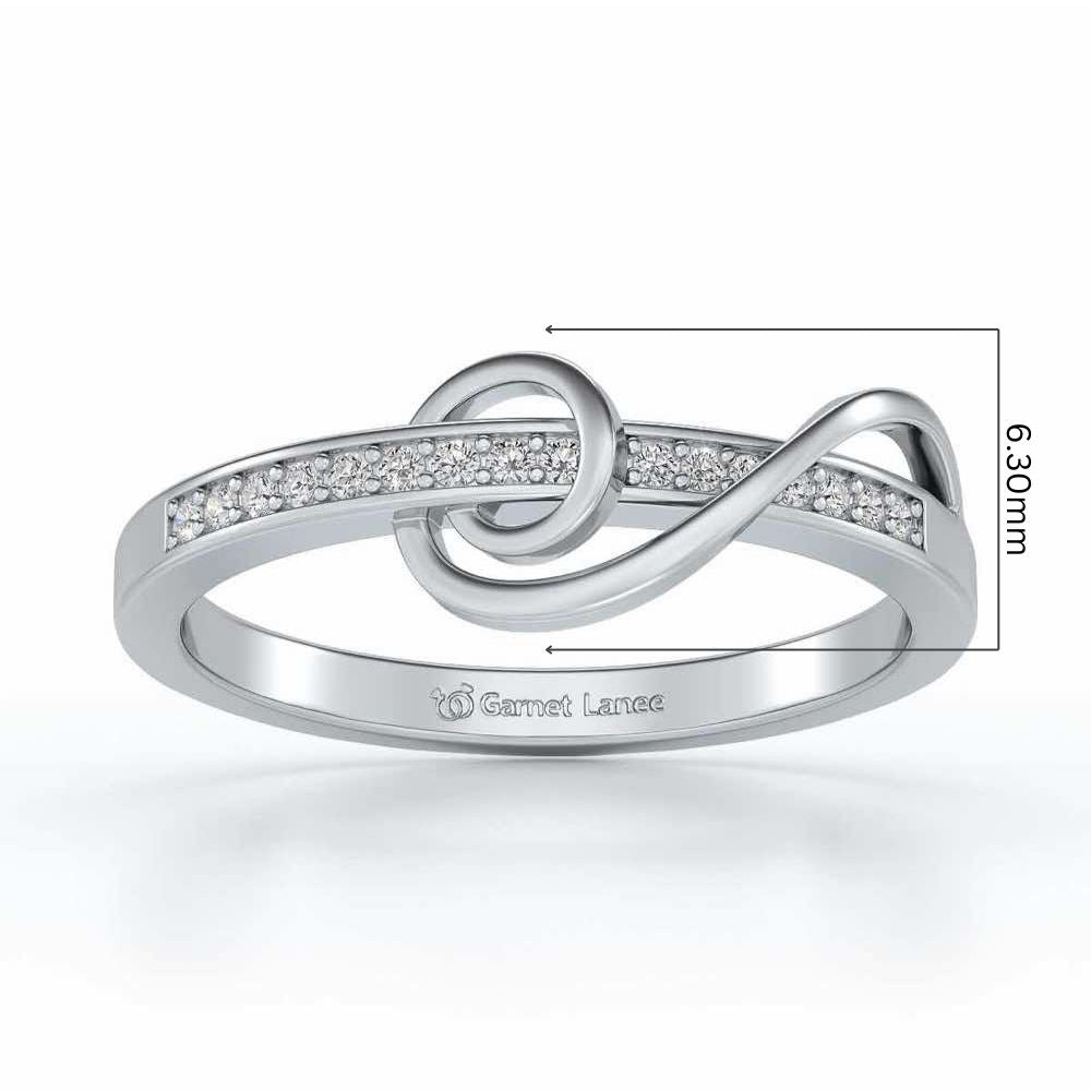 Spiralias Silver Ring - White Gold - Image 5