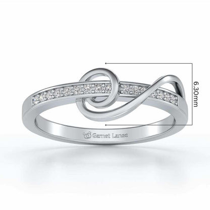 Spiralias Silver Ring - White Gold - Image 5